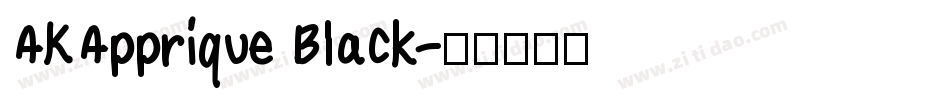 AKApprique Black字体转换